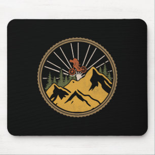 Alfombrilla De Ratón Pista de aventura de ciclismo de montaña Mtb Cicli