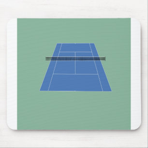 Alfombrilla De Ratón Pista de tenis - Verde y Azul