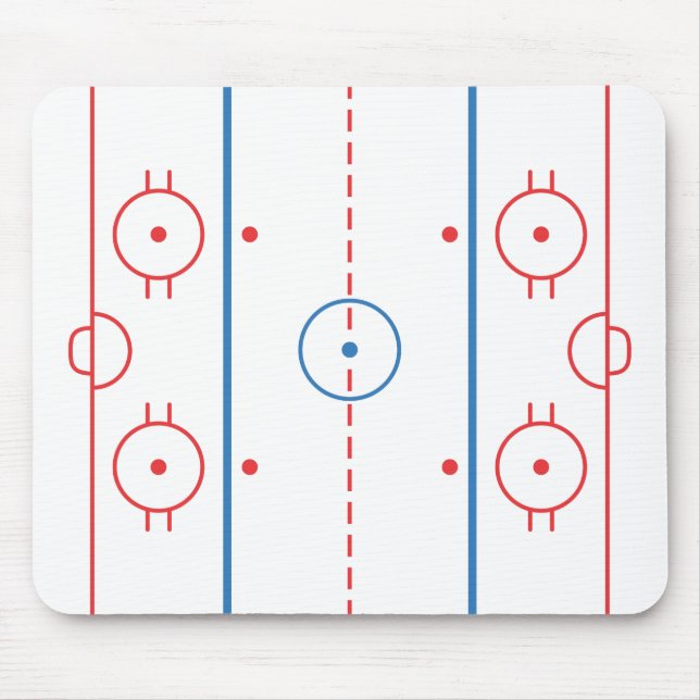 Alfombrilla De Ratón Pista Mousepad del hockey (Frente)