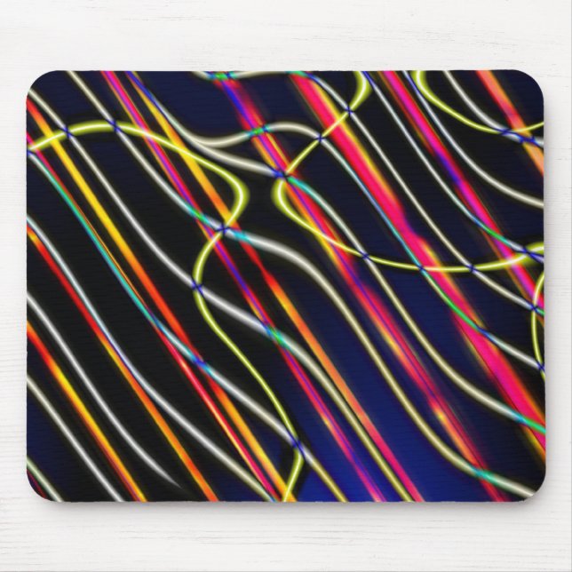 Alfombrilla De Ratón Pistas de luz de OVNI - 2 (Frente)