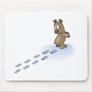 Alfombrilla De Ratón Pistas del oso