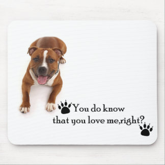 Alfombrilla De Ratón Pit Bull Love Mousepad