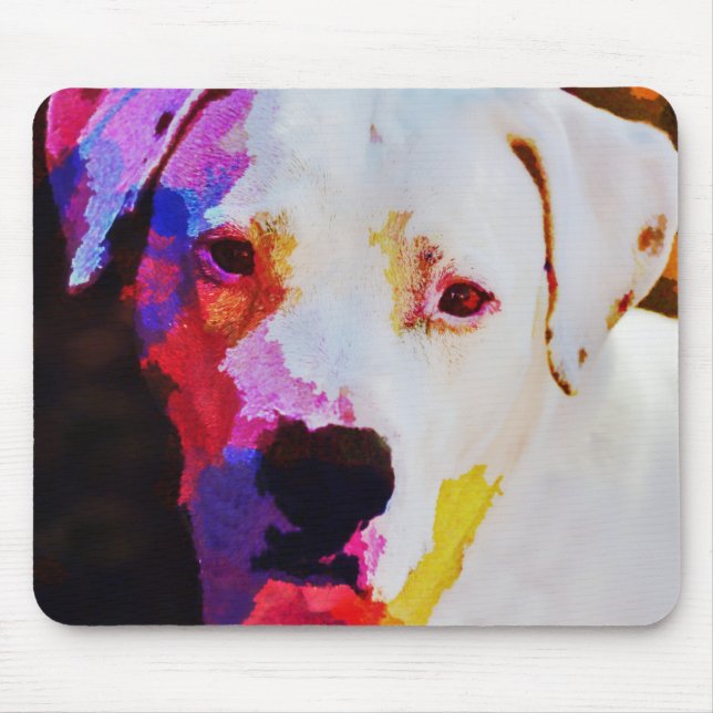 Alfombrilla De Ratón Pit Bulldog Art Mouse Pad (Frente)