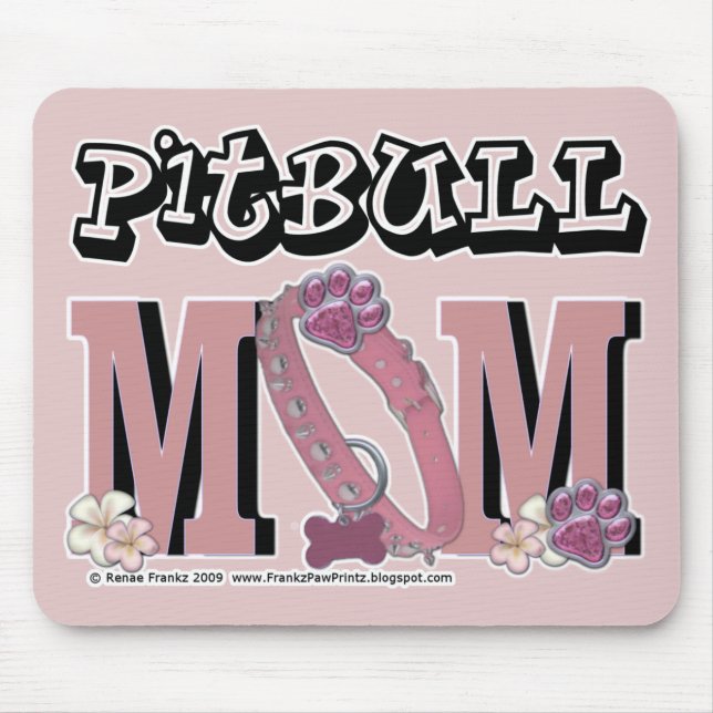 Alfombrilla De Ratón Pitbull MOM (Frente)