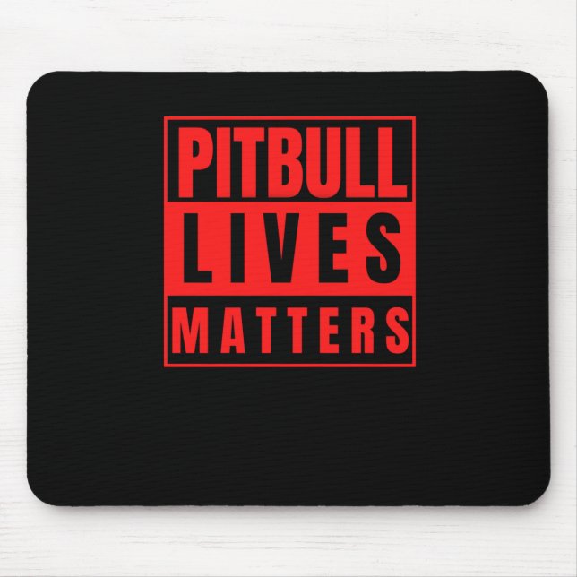 Alfombrilla De Ratón Pitbull vive - Pitbull Stuff Dog Lover Pegatina (Frente)