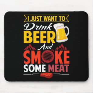 Alfombrilla De Ratón Pitmaster Shirt Gift Tee Beer Beer Humo Carne Bbq