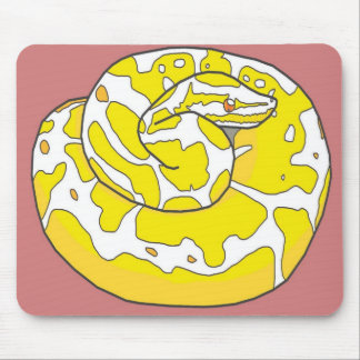 Alfombrilla De Ratón Pitón Mousepad 2 (rosa) de la bola del albino