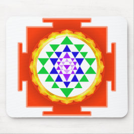 Alfombrilla De Ratón PixDezines Sri Yantra Limpieza de Chakra/Resplando