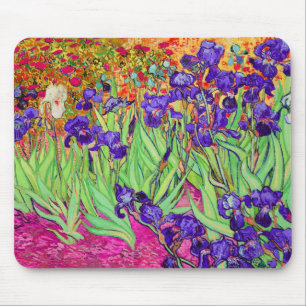 Alfombrilla De Ratón PixDezines van gogh iris/st. remo