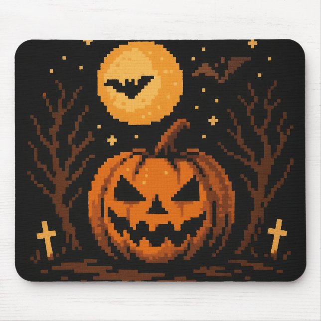Alfombrilla De Ratón Pixel art inspired Halloween mouse pad (Frente)