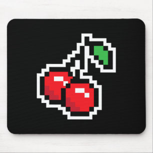 Alfombrilla De Ratón Pixel Cherries Disfraz de Halloween de videojuego 