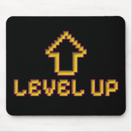 Alfombrilla de ratón Pixel Level Up Retro Gamer Ne