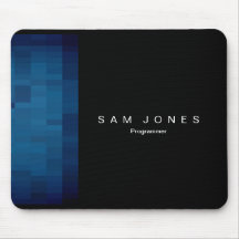 Píxel negro moderno N azul