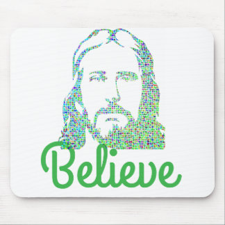 Alfombrilla De Ratón Pixeled Image of Jesus Desktop Computer Mousepad