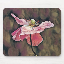 Alfombrilla De Ratón Pizarra rosa Flor Art Mouse Pad