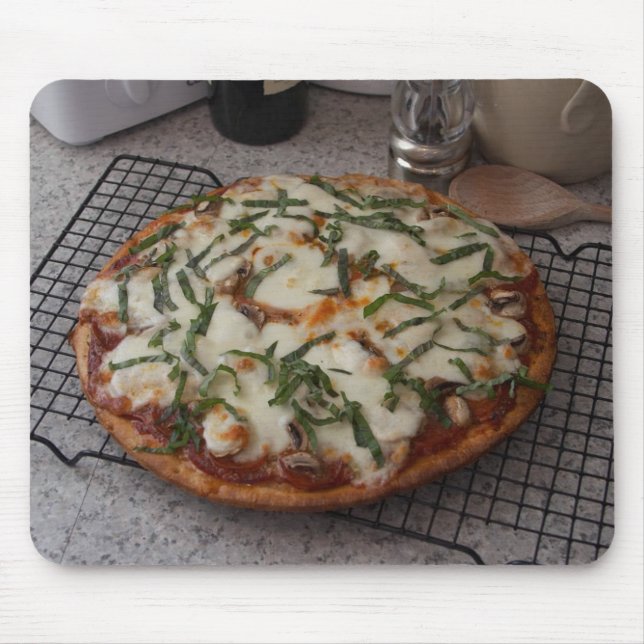 Alfombrilla De Ratón Pizza de salchichones (Frente)