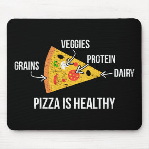 Alfombrilla De Ratón Pizza Es Saludable - Carbohidratos - Graciosa Nove
