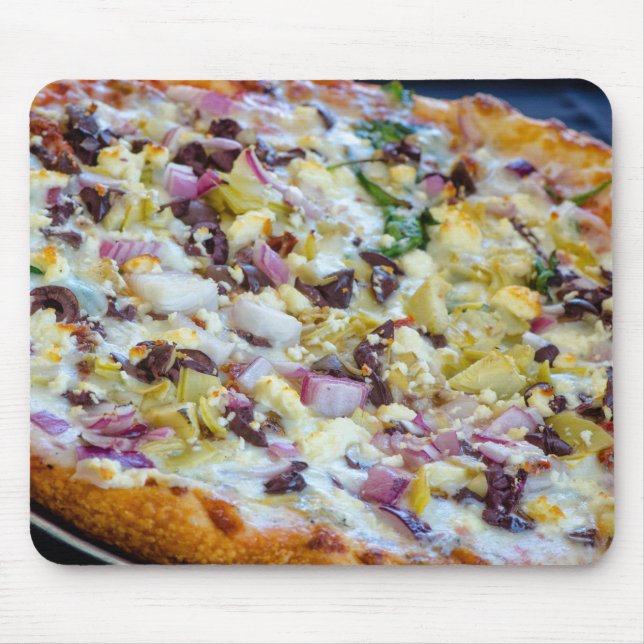 Alfombrilla De Ratón Pizza griega (Frente)