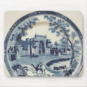 Alfombrilla De Ratón Placa azul y blanca de Spode, c.1815