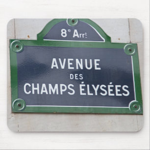 Alfombrilla De Ratón Placa de calle de París