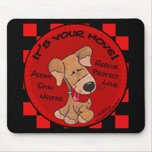 Alfombrilla De Ratón Placa de control de perros - Su movimiento