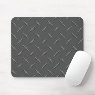 Alfombrilla De Ratón Placa de diamante de acero aluminio plateado hombr