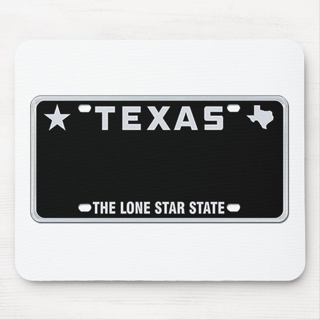 Alfombrilla De Ratón Placa de licencia de Texas (Frente)