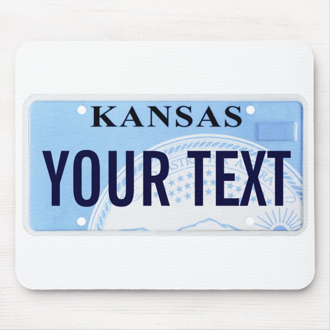Alfombrilla De Ratón Placa del sello del estado de Kansas (Frente)