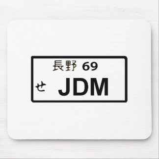 Alfombrilla De Ratón Placa japonesa Mousepad de JDM