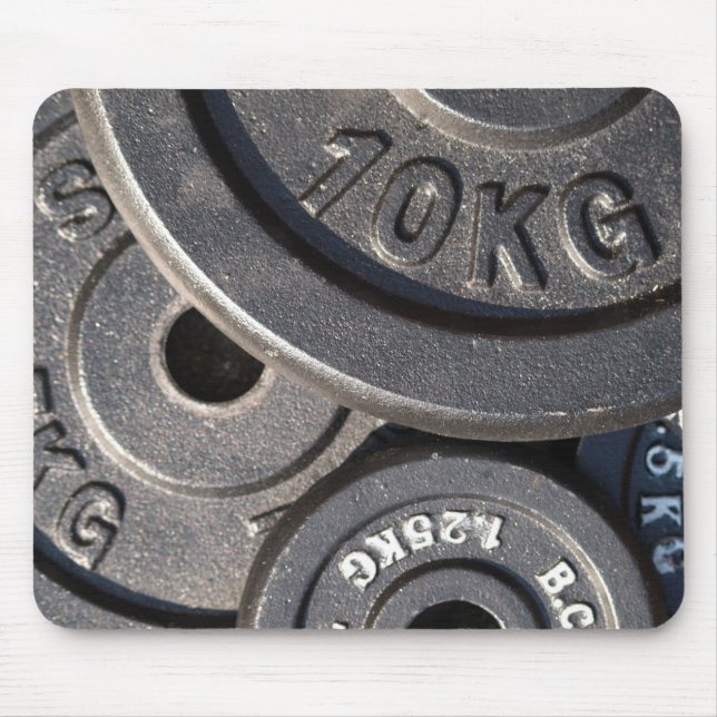 Alfombrilla De Ratón Placas de elevación de pesas (Frente)