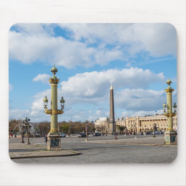 Alfombrilla De Ratón Place de la Concorde y obelisk - París, Francia (Frente)