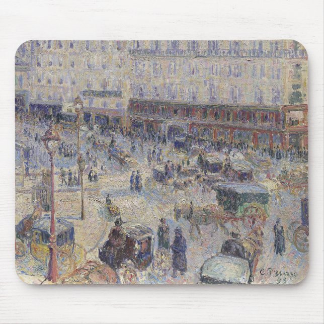 Alfombrilla De Ratón Place du Havre, París por Pissarro (Frente)