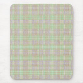 Alfombrilla De Ratón Plaid de Salvia Neutral Desgastado