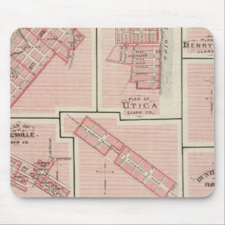 Alfombrilla De Ratón Plan de Charlestown con Utica, Henryville