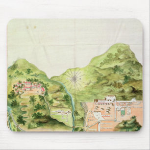Alfombrilla De Ratón Plan de las minas de Oaxaca, México, 1785-87
