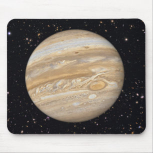 Alfombrilla De Ratón Planet Jupiter Starry Sky