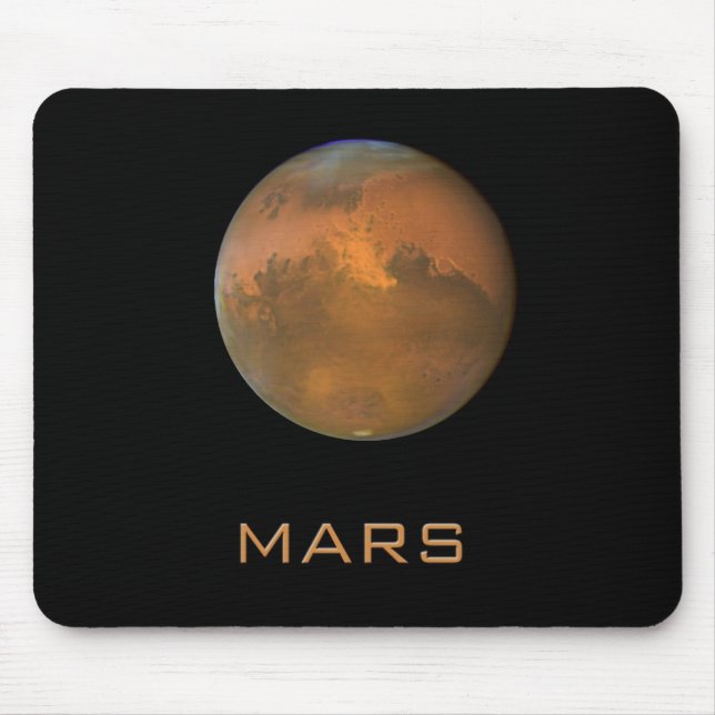 Alfombrilla De Ratón Planet Mars Naranja completo Ver Mousepad (Frente)