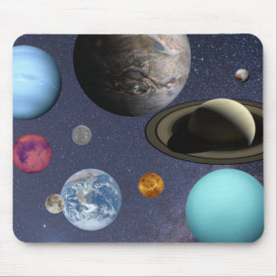 Alfombrilla De Ratón Planetas del sistema solar