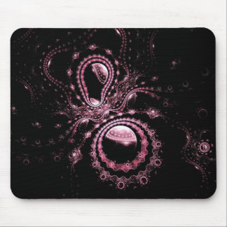 Alfombrilla De Ratón Planetas rosados del fractal