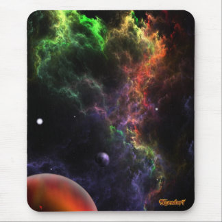 Alfombrilla De Ratón Planetoides En El Arte Espacial Del Grupo Nebulosa