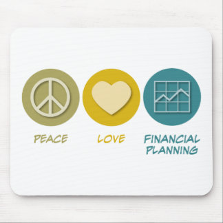 Alfombrilla De Ratón Planificación financiera del amor de la paz