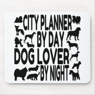 Alfombrilla De Ratón Planificador de la ciudad de Dog Lover