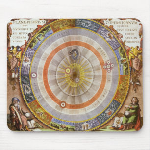 Alfombrilla De Ratón Planisferio Copernicano Celeste de Astronomía Vint