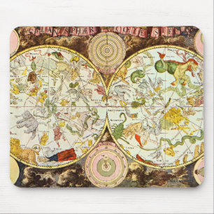 Alfombrilla De Ratón Planisphæri Cœleste 1698 - carta de la astrolog