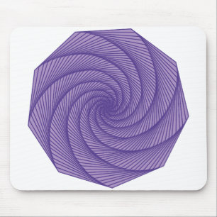 Alfombrilla De Ratón plano geométrico Violet