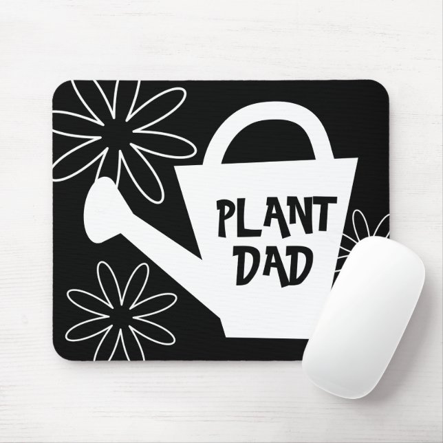 Alfombrilla De Ratón Planta Dad mousepad. Cita divertida de jardinería (Con ratón)