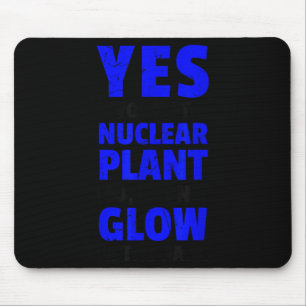 Alfombrilla De Ratón Planta de energía nuclear divertida no brillo vega
