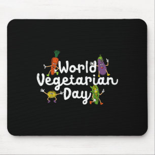 Alfombrilla De Ratón Planta del Día Mundial de la Vegetalidad Basada En