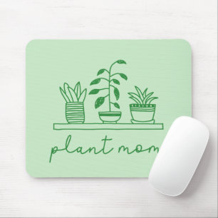 Alfombrilla De Ratón Planta minimalista Mamá Corta Planta Lover