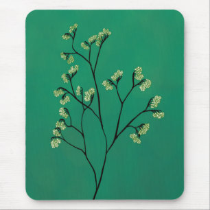 Alfombrilla De Ratón Planta verde Arte Botánico Minimalista